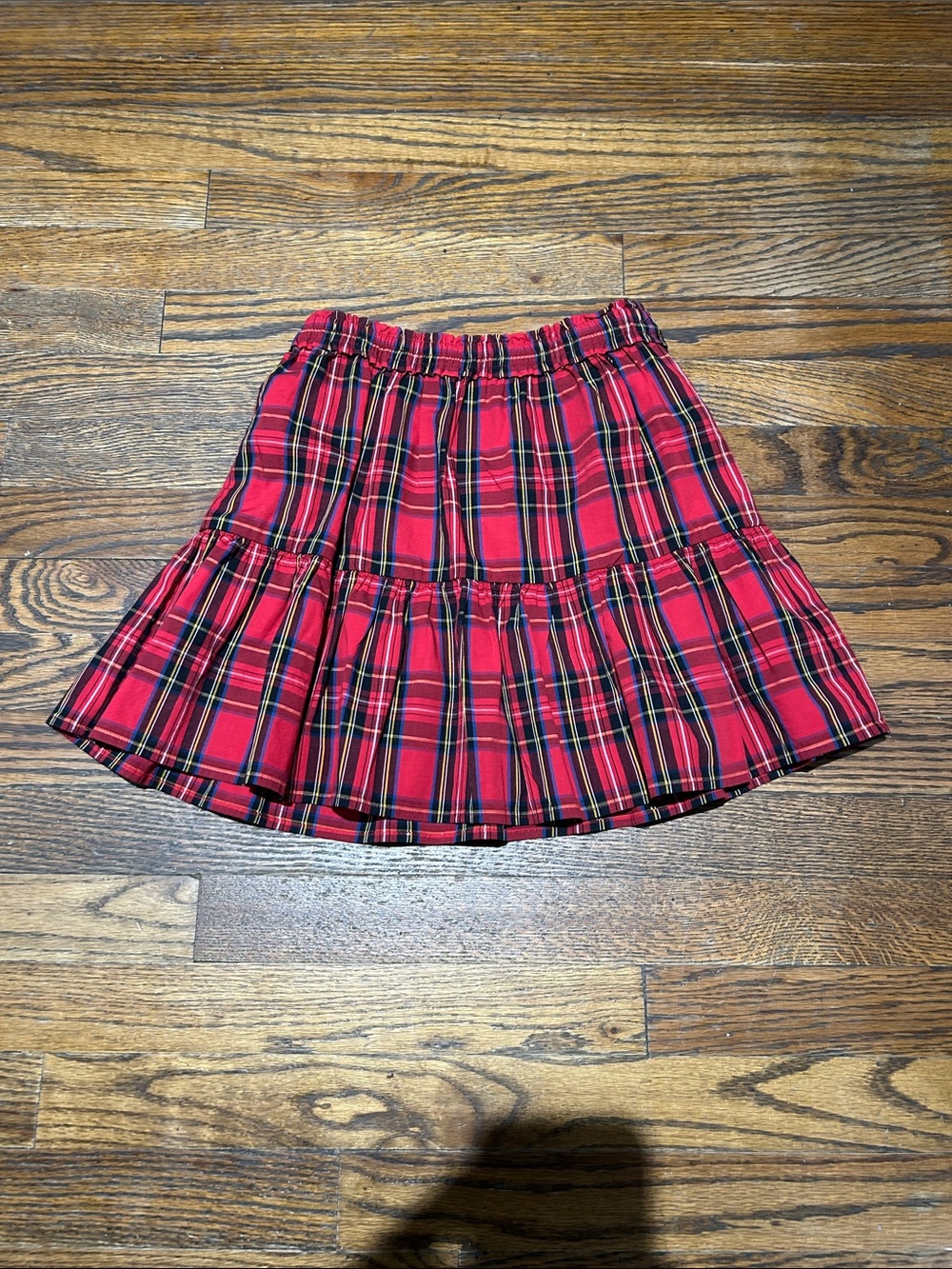 Crewcuts Red Plaid Tiered Skirt - Picture 1 of 4